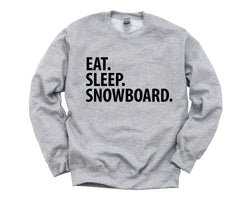 Snowboard Sweater, Snowboard Gift, Eat Sleep Snowboard Sweatshirt Mens Womens Gift - 1735
