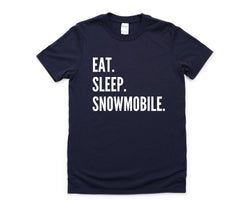 Snowmobile T-Shirt, Eat Sleep Snowmobile Shirt Mens Womens Gift - 4303