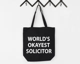 Solicitor Bag, World's Okayest Solicitor Tote Bag | Long Handle Bags - 2321
