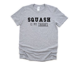 Squash Shirt, Squash is my therapy T-Shirt Mens Womens Gift - 4720