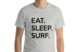 Surf T-shirt, Gifts For Surfing, Eat Sleep Surf shirt Mens Womens - 651