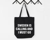 Sweden Bag, Sweden is Calling and I Must Go Tote Bag | Long Handle Bag - 4146