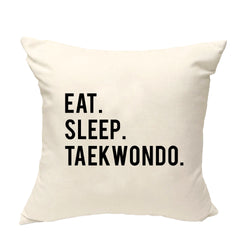 Taekwondo Cushion, Eat Sleep Taekwondo Pillow Cover - 603