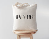 Tea Bag, Tea is Life Tote Bag | Long Handle Bags - 1915