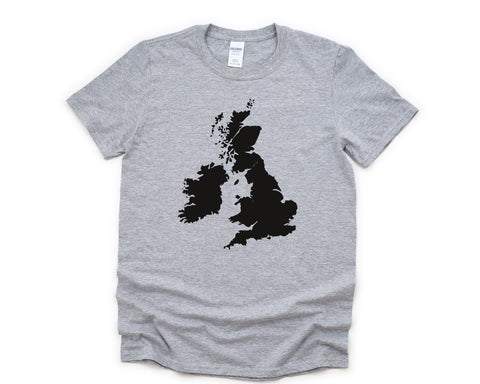 United Kingdom Shirt, United Kingdom Map tshirt Mens Womens Gift - 4378