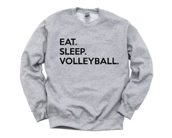 Volleyball Sweater, Volleyball Gift, Eat Sleep Volleyball Sweatshirt Mens Womens Gift - 635
