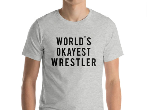 Wrestling t shirt, World's Okayest Wrestler T Shirt - 10