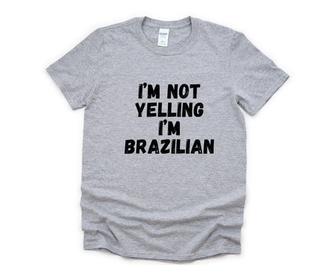Yelling T-Shirt, Brazilian Gift, Brazil Shirt Mens Womens Gifts - 4835