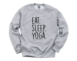 Yoga Sweater, Eat Sleep Yoga Sweatshirt Mens Womens Gift - 616