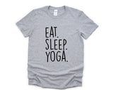 Yoga T-Shirt, Eat Sleep Yoga Shirt Mens Womens Gift - 616