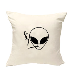 Alien Cushion, Alien Gift, Smoking Alien Pillow Cover - 170