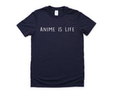 Anime Shirt, Anime is life T-Shirt Hipster Grunge Clothing Anime Lover Mens Womens - 682-WaryaTshirts