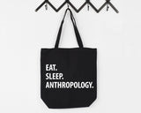 Anthropologist Gift, Eat Sleep Anthropology Tote Bag | Long Handle Bag - 1308-WaryaTshirts