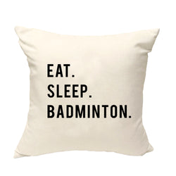 Badminton Cushion Cover, Eat Sleep Badminton Pillow Cover - 852-WaryaTshirts