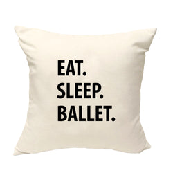 Ballet Cushion Cover, Eat Sleep Ballet Pillow Cover - 1236-WaryaTshirts