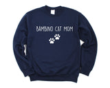 Bambino Cat Sweater, Bambino Cat Mom Sweatshirt Womens Gift - 2800-WaryaTshirts