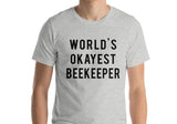 Beekeeper T-Shirt, World's Okayest Beekeeper T Shirt, Gift for men women - 723-WaryaTshirts