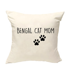 Bengal Cat Cushion Cover, Bengal Cat Mom Pillow Cover - 2383