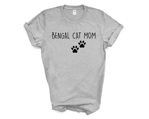 Bengal TShirt, Bengal Cat Mom, Bengal Cat Lover Gift shirt Womens - 2383-WaryaTshirts