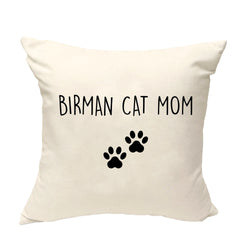 Birman Cat Cushion Cover, Birman Cat Mom Pillow Cover - 2400