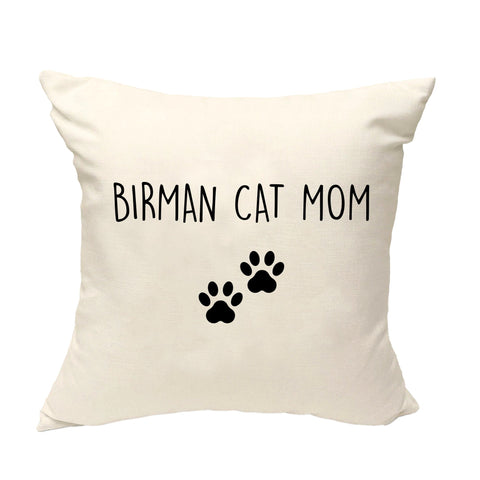 Birman Cat Cushion Cover, Birman Cat Mom Pillow Cover - 2400-WaryaTshirts
