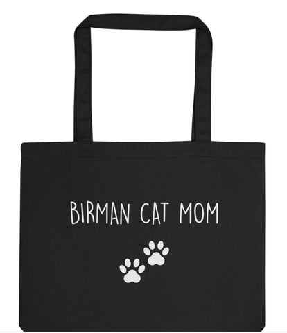 Birman Cat Mom Tote Bag | Long Handle Bags - 2400-WaryaTshirts