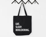 Bouldering Bag, Eat Sleep Bouldering Tote Bag | Long Handle Bags - 1068-WaryaTshirts
