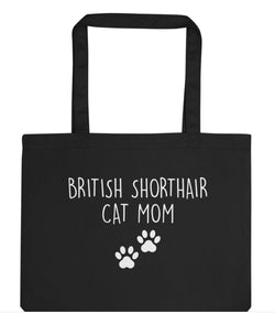British Shorthair Cat Mom Tote Bag | Long Handle Bags - 2393