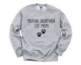 British Shorthair Cat Sweater, British Shorthair Cat Mom Sweatshirt Womens Gift - 2393-WaryaTshirts