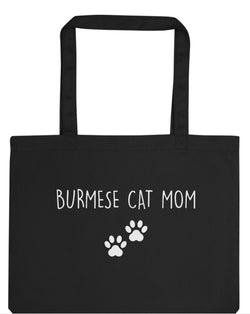 Burmese Cat Mom Tote Bag | Long Handle Bags - 2402