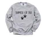 Burmese Cat Sweater, Burmese Cat Dad Sweatshirt Gift - 3280-WaryaTshirts