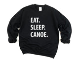 Canoe, Canoe gifts, Canoe Sweater, Canoing Couple, Canoeing Sweater, Eat Sleep Canoe Sweatshirt Gift for Men & Women - 1378