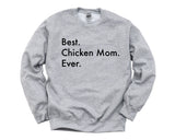 Chicken Sweater, Best Chicken Mom Ever Sweatshirt Gift - 3029-WaryaTshirts