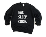 Coder gift, Coding Sweater, Eat Sleep Code sweatshirt - 1328-WaryaTshirts