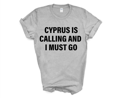 Cyprus T-shirt, Cyprus is calling and i must go shirt Mens Womens Gift - 4101-WaryaTshirts