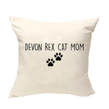 Devon Rex Cat Cushion Cover, Devon Rex Cat Mom Pillow Cover - 2388