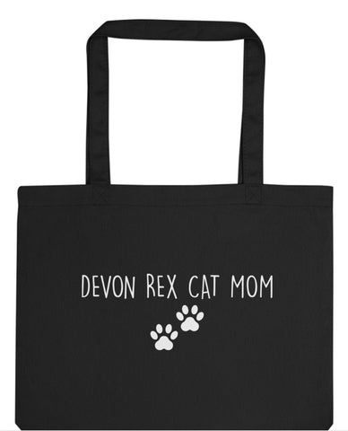 Devon Rex Cat Mom Tote Bag | Long Handle Bags - 2388-WaryaTshirts