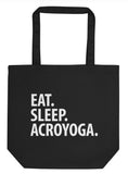 Eat Sleep Acroyoga Tote Bag | Long Handle Bags - 3350