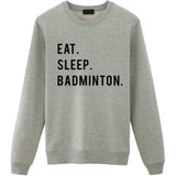 Eat Sleep Badminton Sweater-WaryaTshirts