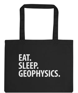 Eat Sleep Geophysics Tote Bag | Long Handle Bags - 2250