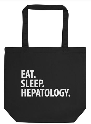 Eat Sleep Hepatology Tote Bag | Long Handle Bags - 2903-WaryaTshirts