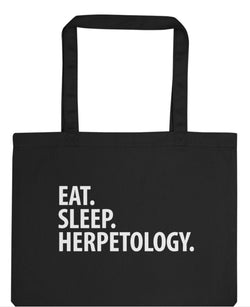 Eat Sleep Herpetology Tote Bag | Long Handle Bags - 2964