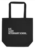 Eat Sleep Veterinary School Tote Bag | Long Handle Bag - 3359-WaryaTshirts