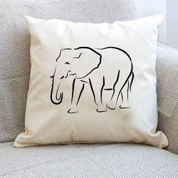 Elephant Pillow, Elephant Lover gift Elephant Cushion Cover - 4275