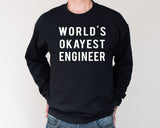 Engineer Sweater, World's Okayest Engineer Sweatshirt Gift for Men & Women - 698-WaryaTshirts