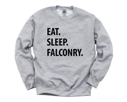 Falconry Sweater, Falconry Gift, Eat Sleep Falconry Sweatshirt Mens & Womens Gift - 1202-WaryaTshirts
