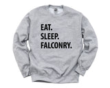Falconry Sweater, Falconry Gift, Eat Sleep Falconry Sweatshirt Mens & Womens Gift - 1202