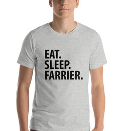 Farrier T-Shirt, Eat Sleep Farrier Shirt Mens Womens Gift - 2270