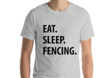 Fencing T-Shirt, Eat Sleep Fencing shirt Mens Womens Gifts - 1203-WaryaTshirts
