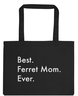 Ferret Mom Gift Bag, Best Ferret Mom Ever Tote Bag | Long Handle Bags - 3020